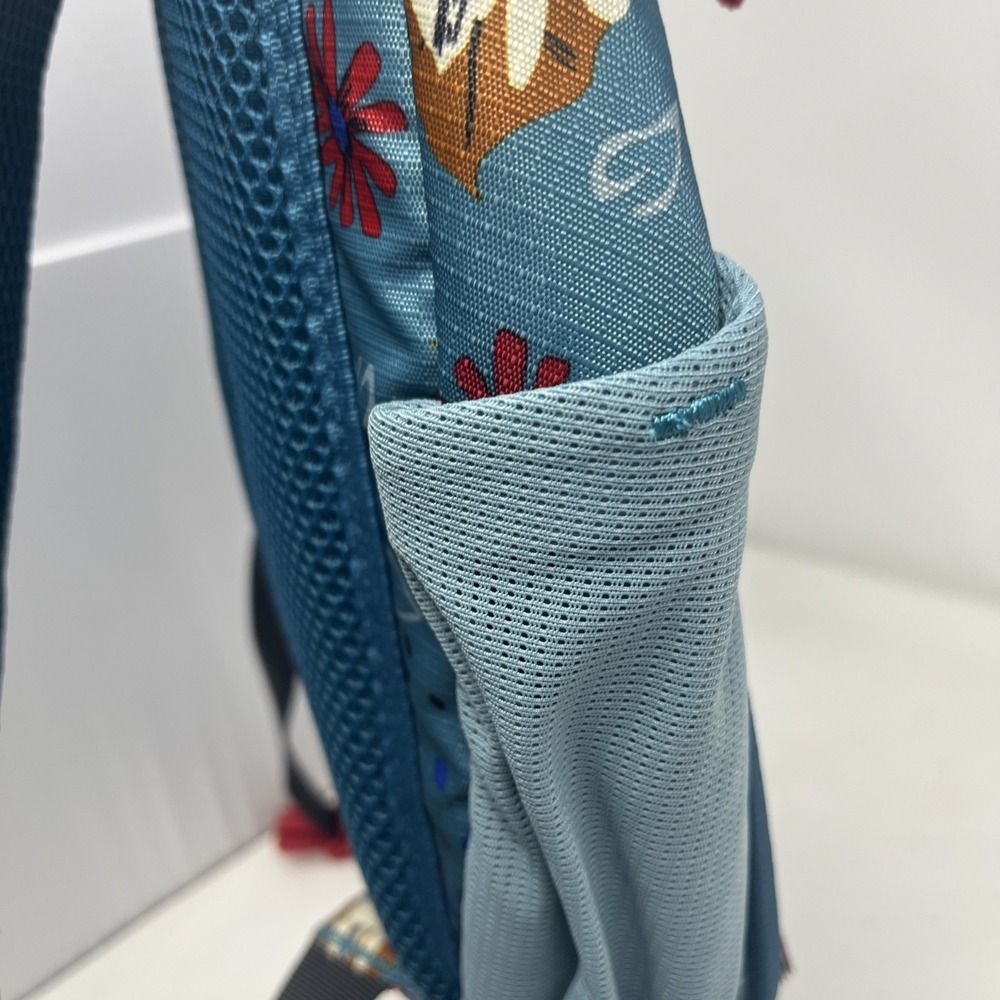 Vera Bradley Teal Floral Backpack with Pink Accents - Picture 7 of 8